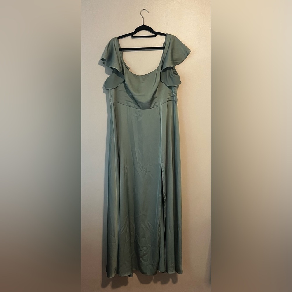 Azazie Bondi Matcha Dress - Picture 5 of 12